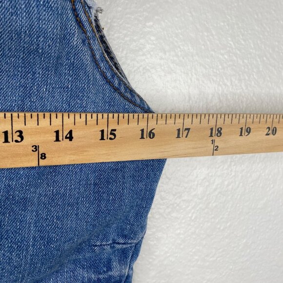 Ci Sono Women's Country Boho Biker Denim Vest Blue Size M - Picture 11 of 12